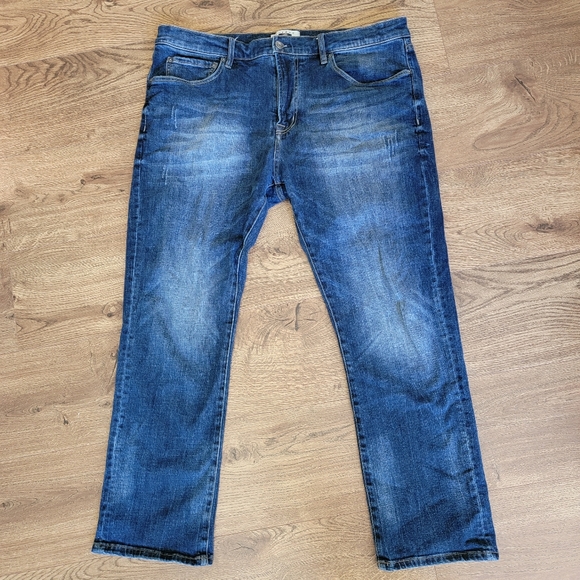 Joseph Abboud Saltwater Dark Blue Wash Slim Fit Jeans - Picture 3 of 8